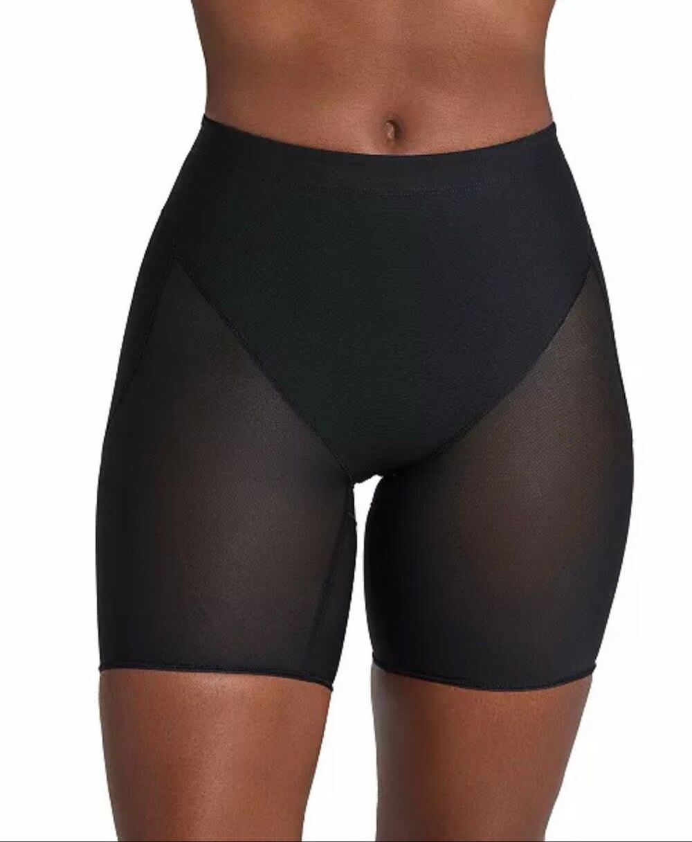 Leonisa Power Up Firm Compression Butt Lifter Shaper Shorts Black Large